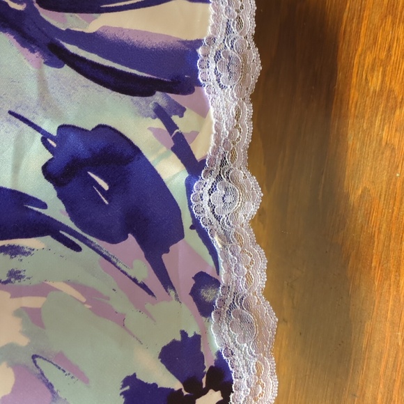 Medium Apt.9 Short Chemise Nighty Nightgown, Adjustable Straps, lace trim nwt - Picture 5 of 6